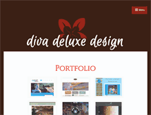 Tablet Screenshot of divadeluxedesign.com